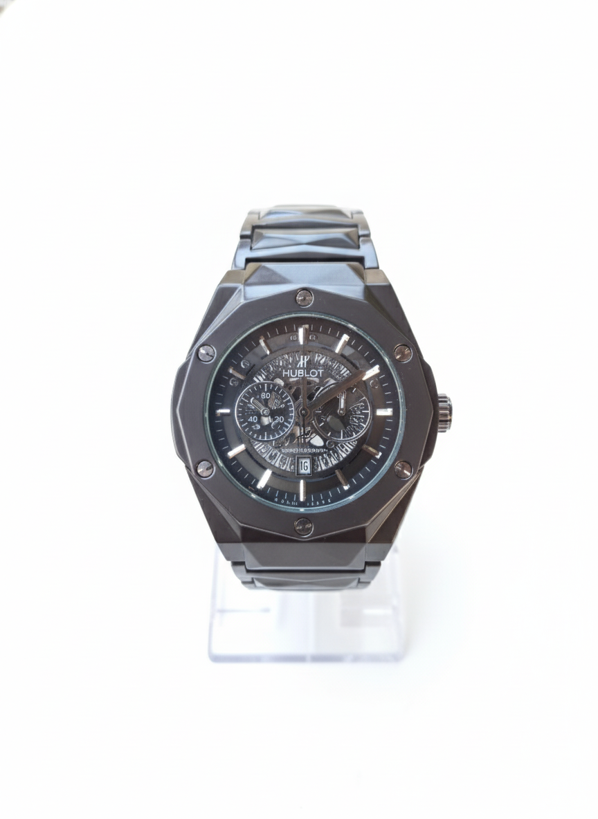 Hublot Classic Fusion Chronograph Full Black Stainless Steel Watch”