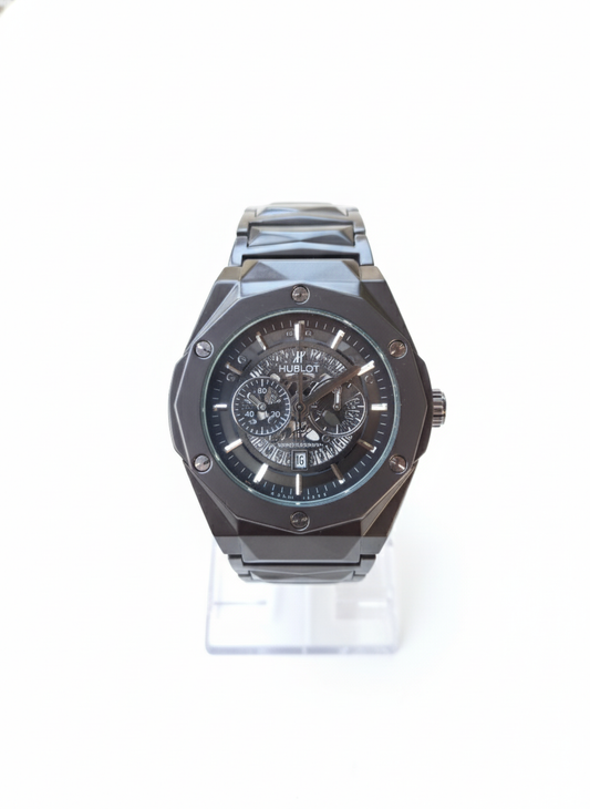 Hublot Classic Fusion Chronograph Full Black Stainless Steel Watch”
